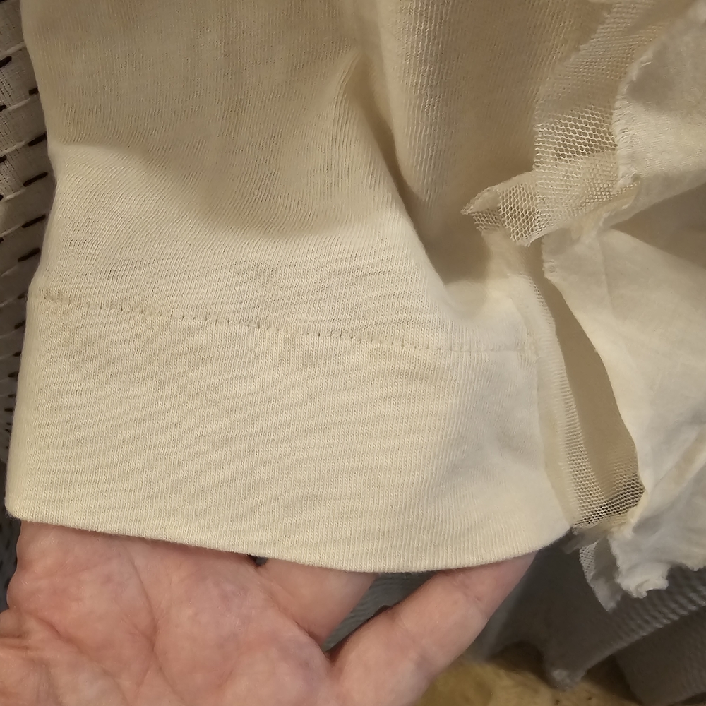 J. Crew Cream Ruffle Tank Top - Picture 5 of 7